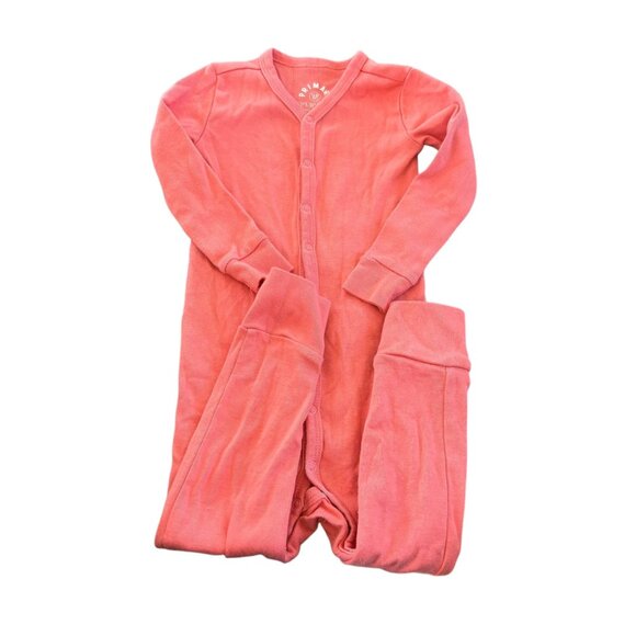 Primary Organic Cotton Romper Coral Size 12-18M - Picture 2 of 4